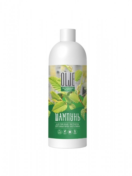 OLJE Натуральный шампунь для сухих волос с экстрактом березовых почек и кератином 1000 мл в Орле