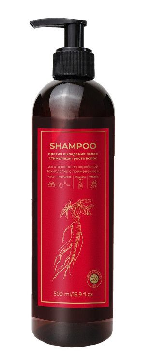 Шампунь для волос с корейским женьшенем и золотом 500 мл в Орле