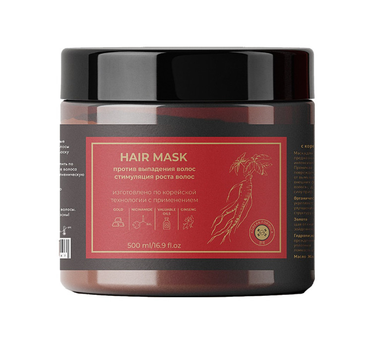 Маска для волос с корейским женьшенем и золотом 500 мл в Орле